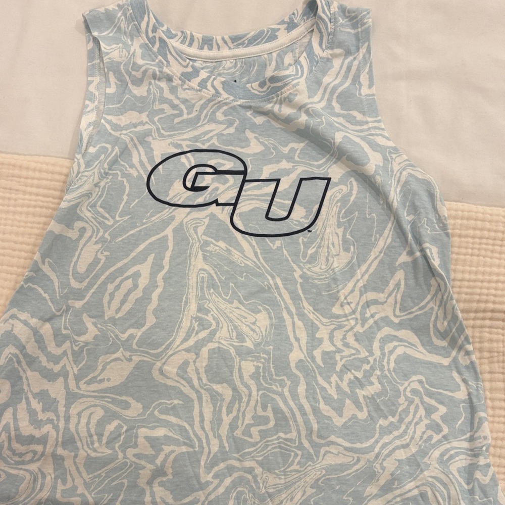 Champion Light Blue and White Swirl Tee